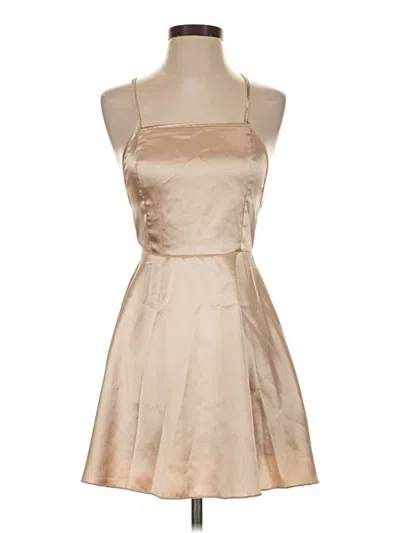Pre-owned Shein Cocktail Dress In Tan
