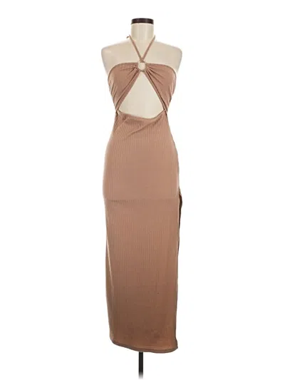 Pre-owned Shein Cocktail Dress In Tan