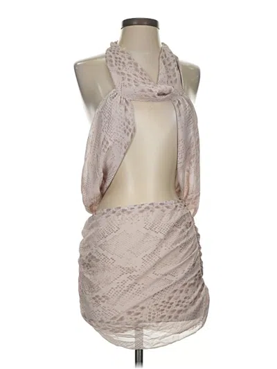 Pre-owned Shein Cocktail Dress In Tan