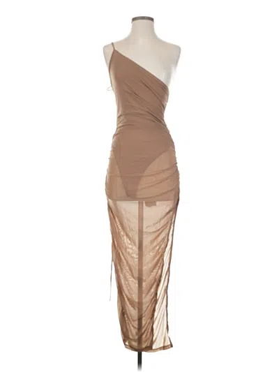 Shein Cocktail Dress In Tan