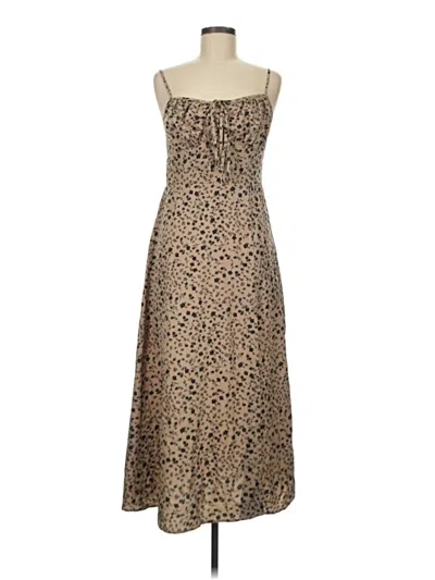 Pre-owned Shein Cocktail Dress In Tan