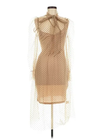 Pre-owned Shein Cocktail Dress In Tan