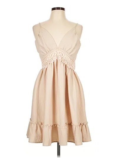 Pre-owned Shein Cocktail Dress In Tan