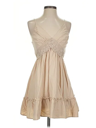 Pre-owned Shein Cocktail Dress In Tan