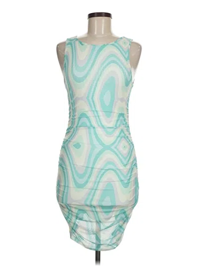 Pre-owned Shein Cocktail Dress In Teal