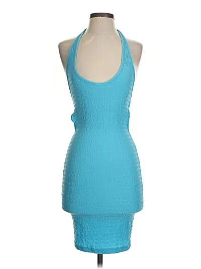 Pre-owned Shein Cocktail Dress In Teal