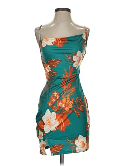 Pre-owned Shein Cocktail Dress In Teal