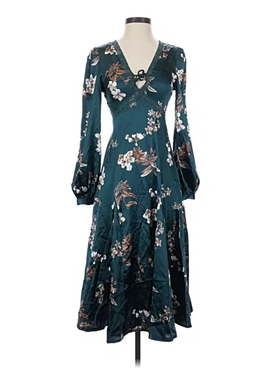 Pre-owned Shein Cocktail Dress In Teal