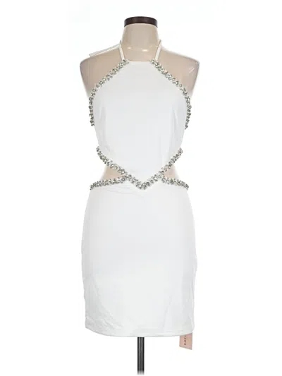 Pre-owned Shein Cocktail Dress In White