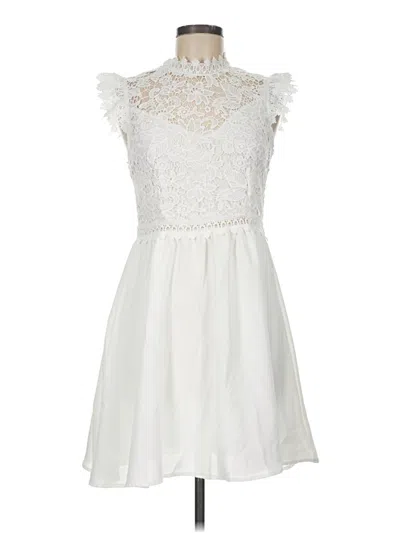 Pre-owned Shein Cocktail Dress In White