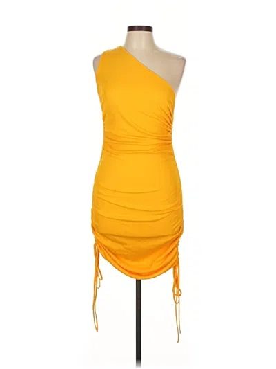 Pre-owned Shein Cocktail Dress In Yellow