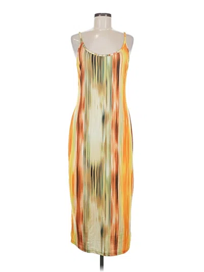Pre-owned Shein Cocktail Dress In Yellow