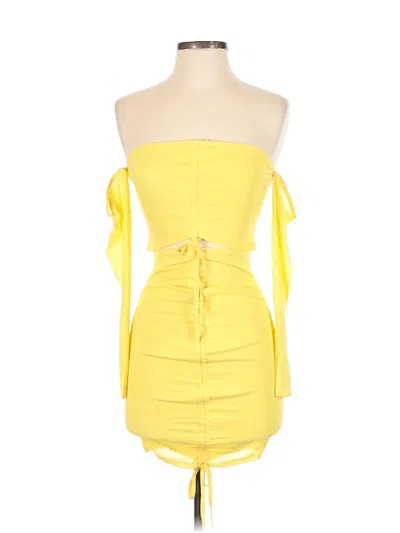 Pre-owned Shein Cocktail Dress In Yellow