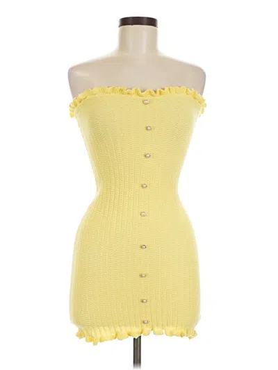 Pre-owned Shein Cocktail Dress In Yellow