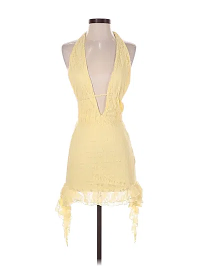 Pre-owned Shein Cocktail Dress In Yellow