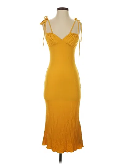 Pre-owned Shein Cocktail Dress In Yellow