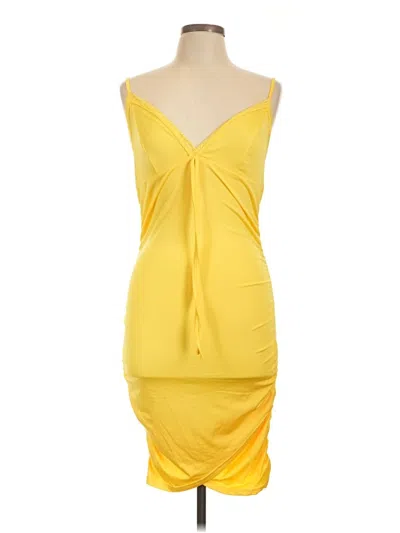 Pre-owned Shein Cocktail Dress In Yellow