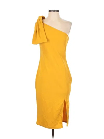 Pre-owned Shein Cocktail Dress In Yellow