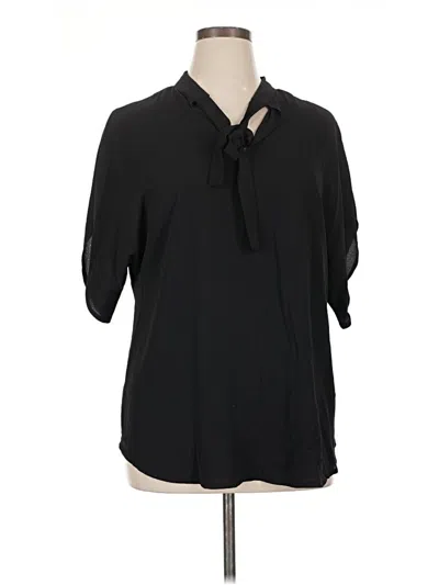Pre-owned Shein Curve 3/4 Sleeve Blouse In Black