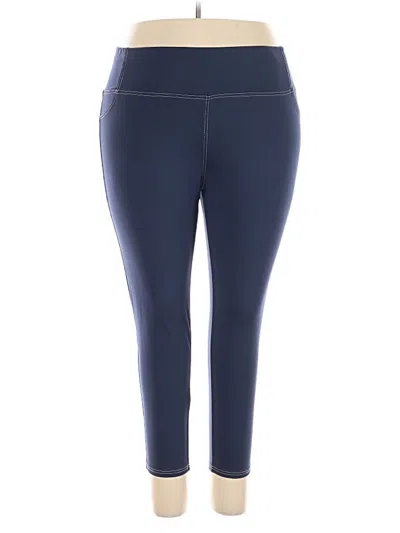Pre-owned Shein Curve Active Pants In Blue