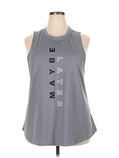 Pre-owned Shein Curve Active Tank Top In Gray