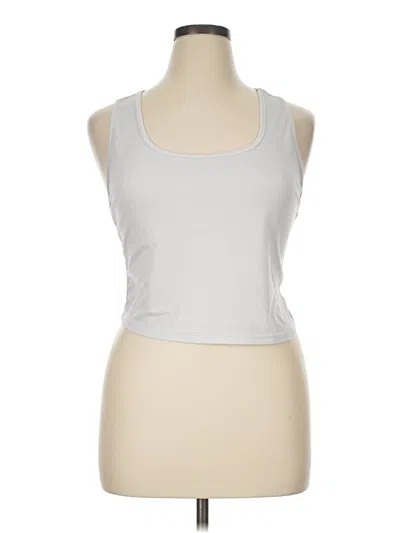 Pre-owned Shein Curve Active Tank Top In Silver
