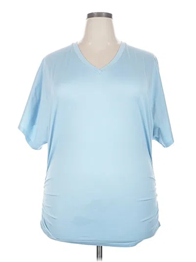 Pre-owned Shein Curve Active T-shirt In Blue