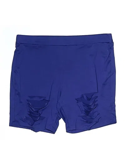 Pre-owned Shein Curve Athletic Shorts In Blue
