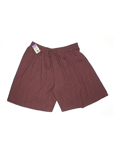 Pre-owned Shein Curve Athletic Shorts In Burgundy