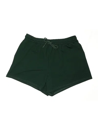Pre-owned Shein Curve Athletic Shorts In Green