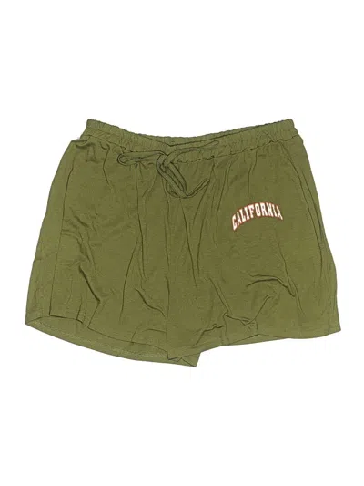 Pre-owned Shein Curve Athletic Shorts In Green