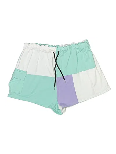 Pre-owned Shein Curve Athletic Shorts In Green