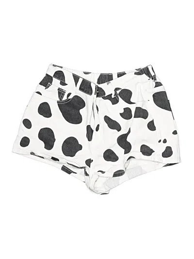 Pre-owned Shein Curve Athletic Shorts In White
