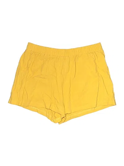 Pre-owned Shein Curve Athletic Shorts In Yellow