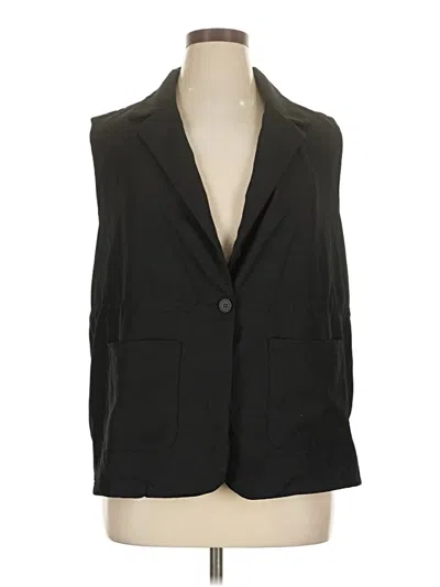 Pre-owned Shein Curve Blazer Jacket In Black