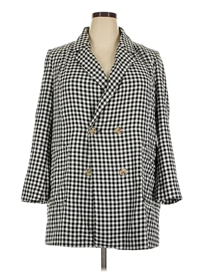 Pre-owned Shein Curve Blazer Jacket In Gray