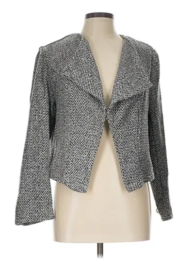 Pre-owned Shein Curve Blazer Jacket In Gray