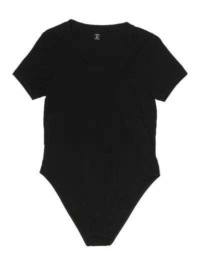 Pre-owned Shein Curve Bodysuit In Black
