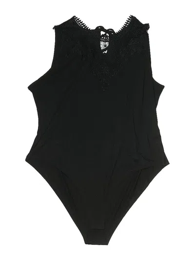 Pre-owned Shein Curve Bodysuit In Black