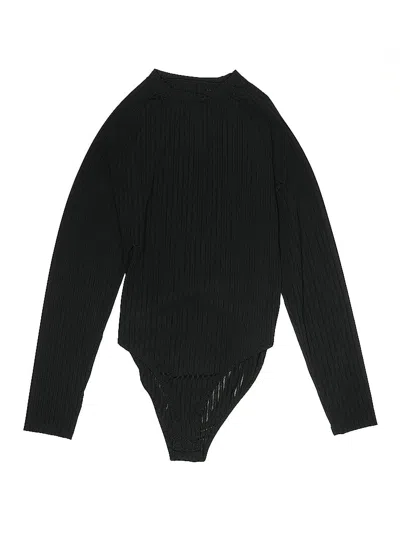 Pre-owned Shein Curve Bodysuit In Black