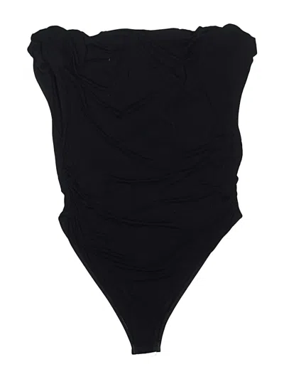 Pre-owned Shein Curve Bodysuit In Black