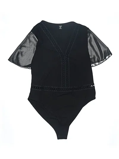 Pre-owned Shein Curve Bodysuit In Black