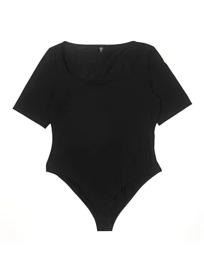 Pre-owned Shein Curve Bodysuit In Black