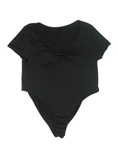 Pre-owned Shein Curve Bodysuit In Black
