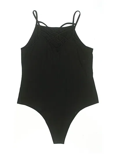 Pre-owned Shein Curve Bodysuit In Black