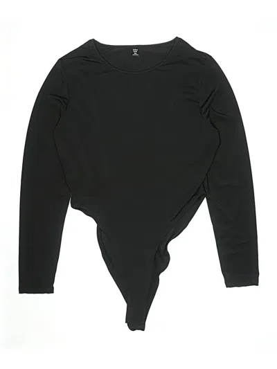 Pre-owned Shein Curve Bodysuit In Black