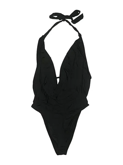 Pre-owned Shein Curve Bodysuit In Black