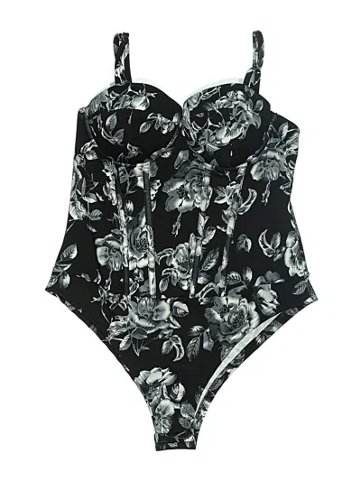 Pre-owned Shein Curve Bodysuit In Black