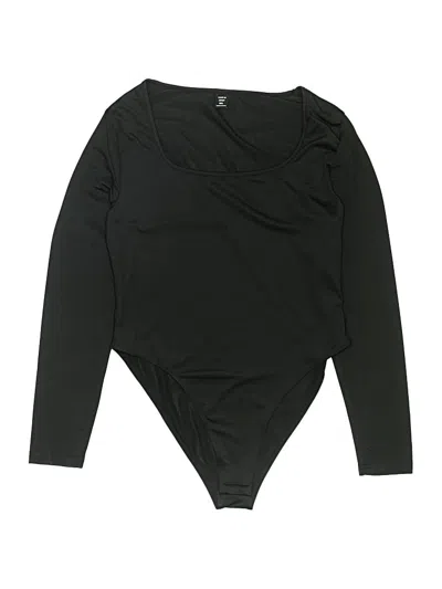 Pre-owned Shein Curve Bodysuit In Black