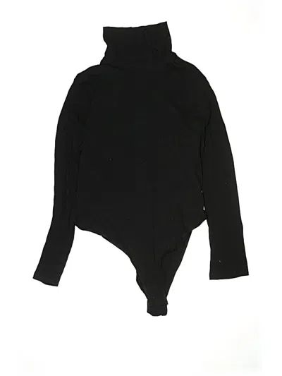 Pre-owned Shein Curve Bodysuit In Black